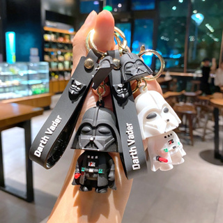 Coffeejoy Star Wars อัศวินสีดํา พวงกุญแจรถ กระเป๋า จี้น่ารัก จี้ขนาดเล็ก พวงกุญแจรถ ของเล่นยางนุ่ม