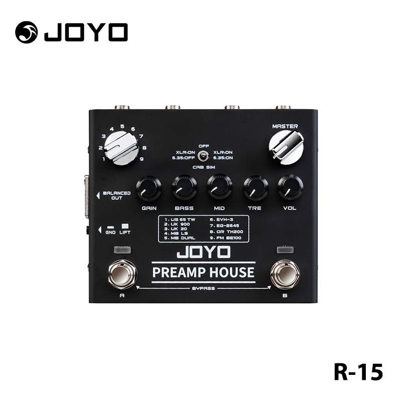 joyo-r-15-preamp-house-แป้นเหยียบตู้เสื้อผ้า-พรีแอมป์จําลอง