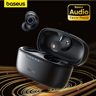 Baseus หูฟังไร้สาย บลูทูธ 5.3 ตัดเสียงรบกวน 140H Playback -48dB พร้อมไมโครโฟน IPX6 กันน้ํา 4 ENC 0.038s สําหรับ Android iOS