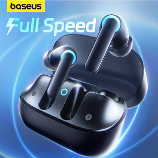 Baseus หูฟังบลูทูธไร้สาย 5.3 พร้อมไมโครโฟน และเคสชาร์จ 360° เสียง 25ms ความล่าช้าต่ํา สําหรับคอมพิวเตอร์ Android iOS Gaming