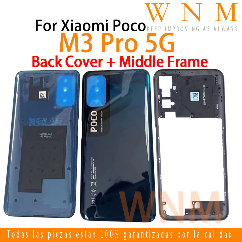 กรอบแบตเตอรี่กลาง และกรอบกลาง แบบเปลี่ยน สําหรับ Xiaomi Poco M3 Pro 5G ...