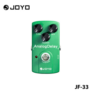 JOYO JF-33 AnalogDelay แป้นเหยียบเอฟเฟคกีตาร์ แบบอนาล็อก - True Bypass, DC 9V และรองรับแบตเตอรี่