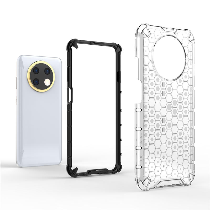 เคส-huawei-nova-y91-ฮาร์ดเคสกันกระแทกเคสโทรศัพท์-honeycomb-clear-shockproof-silicone-back-cover-huawei-novay91-case