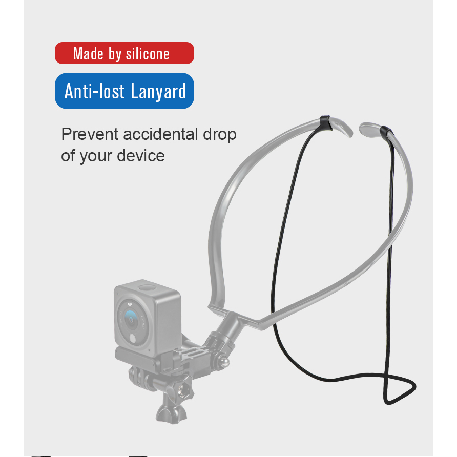 เมาท์ขาตั้งกล้องสมาร์ทโฟน-กันหาย-พร้อมสายคล้องคอ-สําหรับ-dji-action-4-3-gopro-osmo-pocket2-insta360-go-3-x3-one-x2-rs