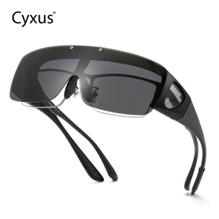 Cyxus แว่นตากันแดด เลนส์โพลาไรซ์ ป้องกันแสงสะท้อน สําหรับผู้หญิง ผู้ชาย เหมาะกับการขับขี่ ขี่จักรยาน สายตาสั้น 1115