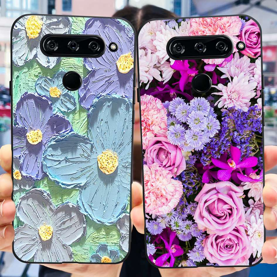 เคสโทรศัพท์มือถือแบบนิ่ม-กันกระแทก-ลายดอกไม้-แฟชั่น-สําหรับ-lg-v40-thinq-case-v405-lm-v405-lm-v409n-v40thinq