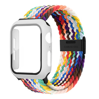 Yifilm เคส + สายนาฬิกาข้อมือไนล่อนถัก สําหรับ Apple Watch 44 40 มม. 45 มม. 41 มม. 42 มม. 38 มม. iwatch serie 3 4 5 6 se 7