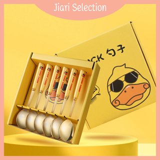 Jiari Selection  [✨สินค้าใหม่✨]  เวลา จำกัด ราคาต่ำ ช้อนสเตนเลส น้ําหนักเบา ลายการ์ตูน สําหรับตักขนมหวาน เค้ก