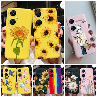 เคสโทรศัพท์มือถือ ซิลิโคนนิ่ม TPU ลายดอกทานตะวัน สีแคนดี้ สําหรับ Huawei Nova 11i (MAO-LX9) 2023 Nova11i 4G