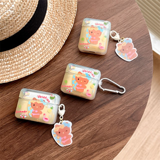 เคสหูฟังไร้สาย ขอบใส สําหรับ iphone AirPods Pro AirPods 1 2 3