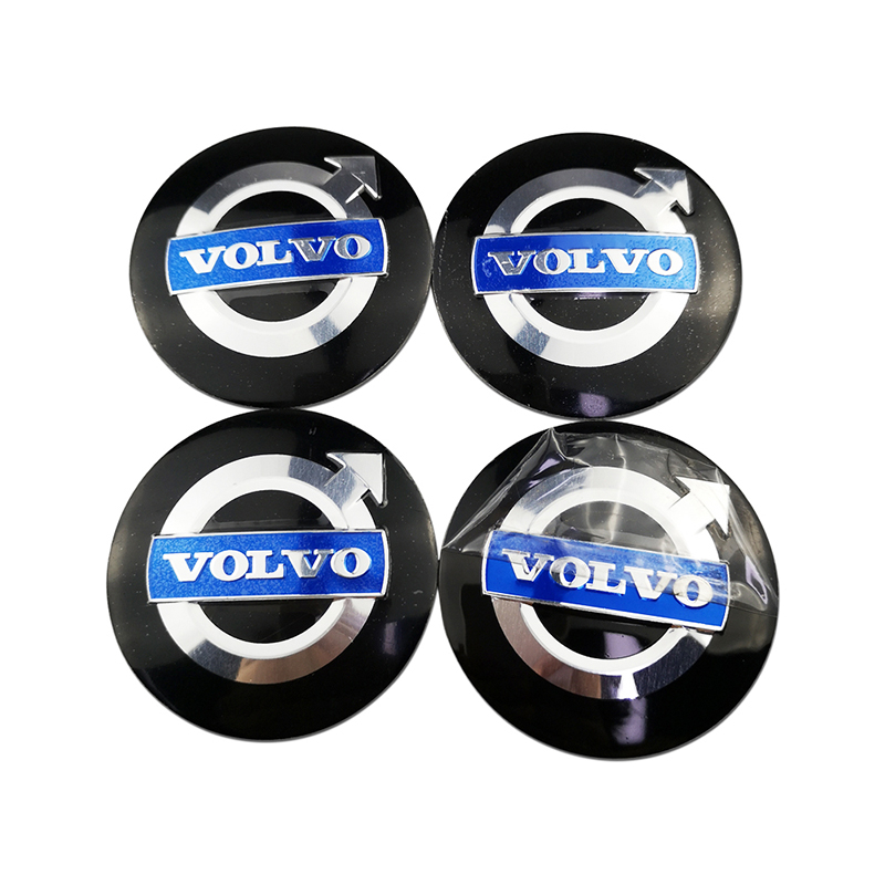 สติกเกอร์ตราสัญลักษณ์-60-มม-65-มม-สําหรับตกแต่งล้อรถยนต์-volvo-xc60-xc90-v70-v70xc-4-ชิ้น