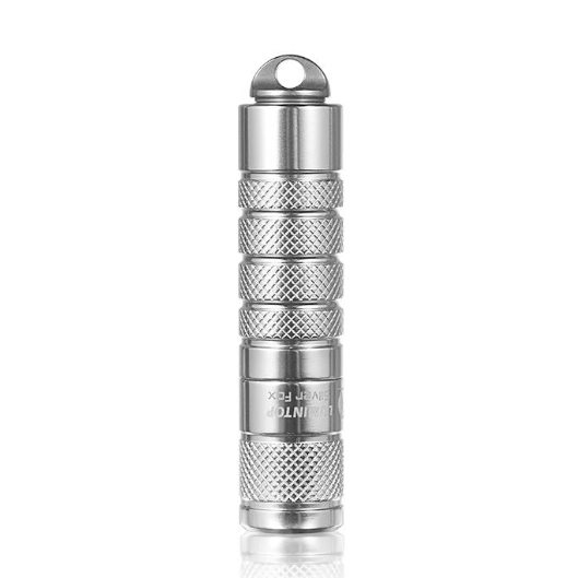 Lampe Torche EDC Lumintop Silver Fox Titane Sablé - 760 Lumens, étanche IP68, Magnétique