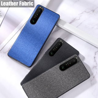 for SONY Xperia 1 5 10 I II III IV Case Luxury Leather Fabric Cover Shockproof Back Cover Slim Cloth Cases