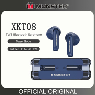 Monster XKT08 หูฟังบลูทูธไร้สาย ความล่าช้าต่ํา สัมผัสอัจฉริยะ