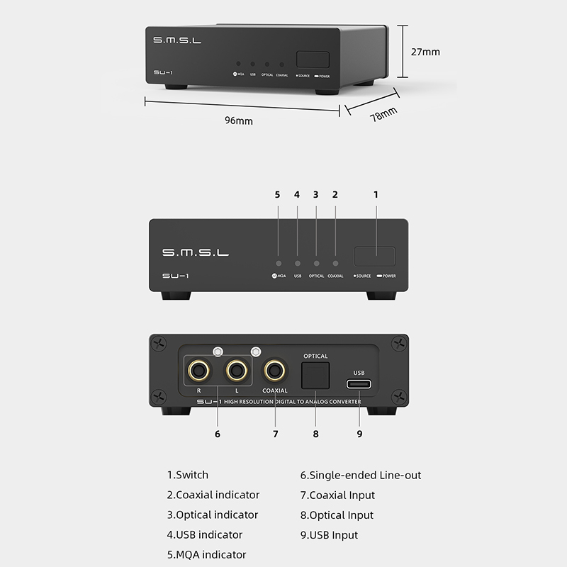 ตัวถอดรหัสเสียง-smsl-su-1-mqa-mqa-cd-ak4493s-xu316-768khz-32bit-dsd512-su1