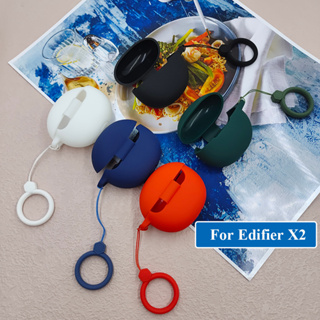 เคสหูฟังซิลิโคน สีพื้น สําหรับ Edifier X2 Edifier X2