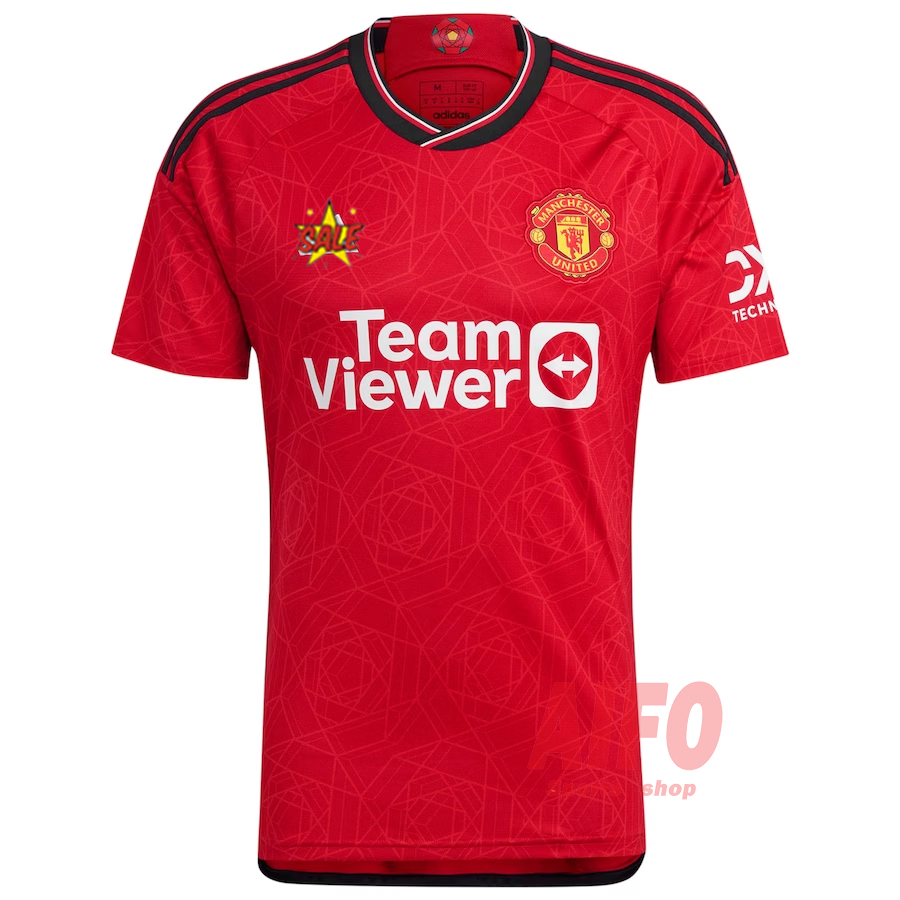 เสื้อกีฬาแขนสั้น-ลายทีมชาติฟุตบอล-mu-man-u-jersey-23-24-ชุดเหย้า-คุณภาพสูง-สําหรับผู้ชาย