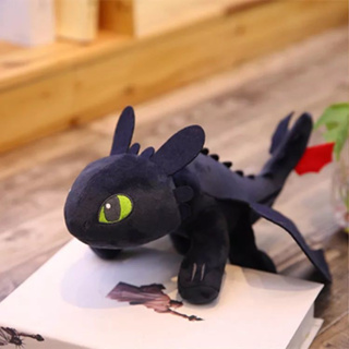 ของเล่นเด็ก ตุ๊กตามังกร How to Train Your Dragon Toothless ขนนุ่ม ขนาด 27 ซม.-35 ซม.