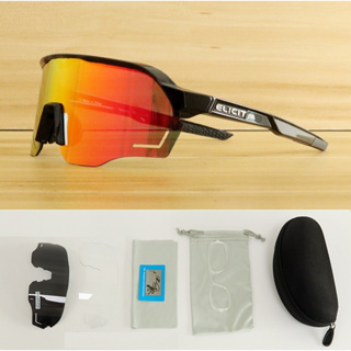 แว่นตากันแดด เลนส์โพลาไรซ์ 3 เลนส์ พร้อมกรอบสายตาสั้น สําหรับผู้ชาย เหมาะกับการขี่รถจักรยาน เล่นกีฬากลางแจ้ง