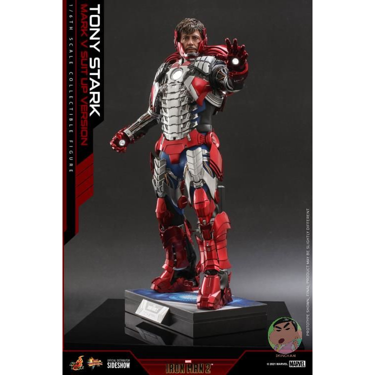 Hot Toys Iron Man 2 MMS599 Tony Stark (Mark V Suit Up Ver.) 1/6 Scale ...