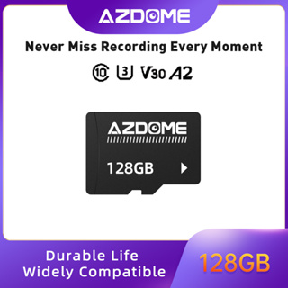 Azdome การ์ดหน่วยความจํา 64GB 128GB SD SDXC Micro SD พร้อม U3 A2 V30 Speed Class สําหรับกล้อง AZDOME Dashcam