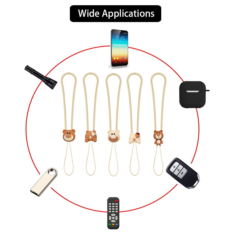 สายคล้องโทรศัพท์มือถือ-ซิลิโคนนุ่ม-เชือกเส้นเล็ก-ธรรมดา-แขวนแหวน-เชือกสายคล้องโทรศัพท์มือถือ-สร้อยข้อมือ-ป้องกันการสูญหาย-พวงกุญแจโทรศัพท์มือถือ