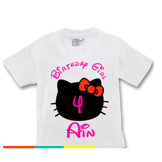 เสื้อยืด พิมพ์ลาย Hello Kitty สําหรับเด็ก