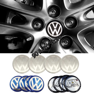 สติกเกอร์ตราสัญลักษณ์ 60 มม. 65 มม. 4 ชิ้น สําหรับ Volkswagen VW ABT GTI R SR Bora Golf