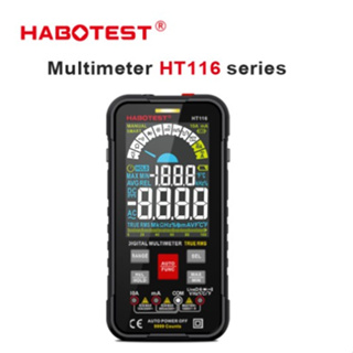 HABOTEST HT116 มัลติมิเตอร์ดิจิทัลอัจฉริยะ 1000V DC/AC 10000 นับ True RMS มัลติมิเตอร์ดิจิตอล NCV โวลต์มิเตอร์ แอมมิเตอร์ ไฟกระแสตรง