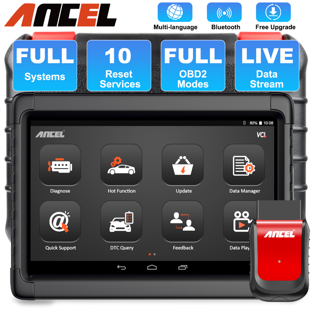 ANCEL X6 OE-Level Obd2 Bluetooth Obd2 Scanner Car Scanner Car Diagnosis ...