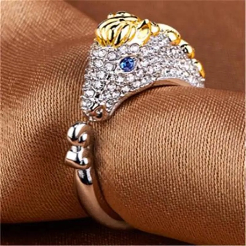 แหวนทองแดง-ประดับเพทาย-ราศีจีน-ปรับได้-เหมาะกับของขวัญ-แฟชั่นสําหรับผู้หญิง-และผู้ชาย