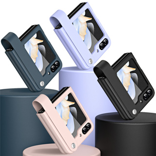 เคสโทรศัพท์หนัง กันกระแทก พร้อมสายคล้องมือ แฟชั่น สําหรับ Samsung Galaxy Z Flip 3 4 5 5G Flip5 Flip4 Flip3