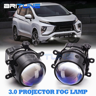 เลนส์ไฟตัดหมอก LED 3.0 นิ้ว สําหรับ Mitsubishi Xpander Lancer Antrage Mirage Sedan G4 Outlander Montero Pojero Sport D2H H11 HID