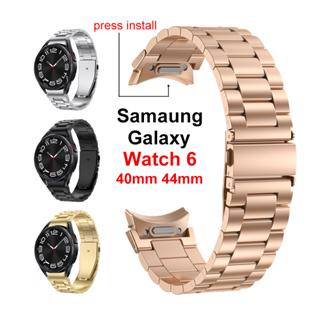 สายนาฬิกาข้อมือ สเตนเลส โลหะ ปลดเร็ว สําหรับ Samsung Galaxy 6 40 มม. 44 มม. Samsung Galaxy Watch 6 Classic 43 มม. 47 มม.
