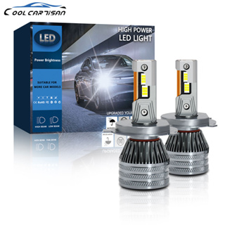 ไฟหน้ารถ LED 1 คู่ ไฟหน้ารถ H1 H4 H7 9005 9006 9012 สปอตไลท์ 6000K 120000LM 650W 10-32V