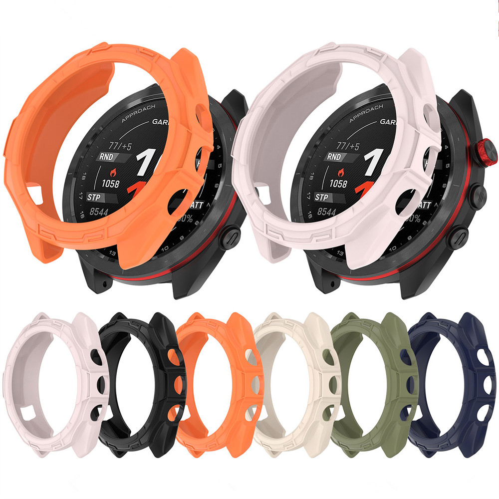 เคส TPU สําหรับ Garmin Approach S70 Smart Watch Armor Frame Shell Parts ...