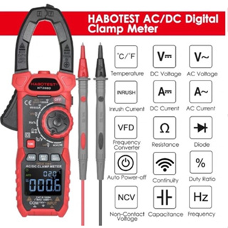 HABOTEST รุ่น HT208D /HT208A Current Clamp Multimeter Amp Meter HT208A/HT208D