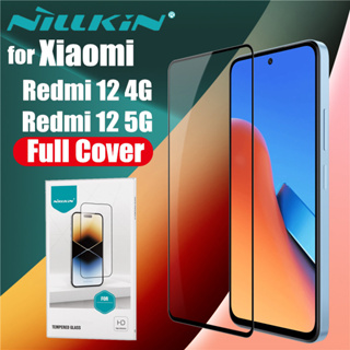 NILLKIN Full Cover Tempered Glass For Xiaomi Redmi 12 4G Screen Protector Protective Film For Redmi 12 5G Glass