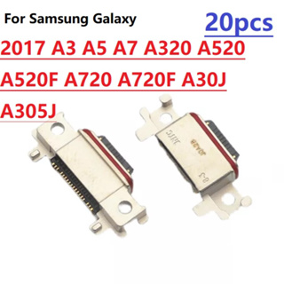ซ็อกเก็ตเชื่อมต่อที่ชาร์จ Usb Type C สําหรับ Samsung Galaxy 2017 A3 A5 A7 A320 A520 A520F A720 A720F A30J A305J 1-20 ชิ้น