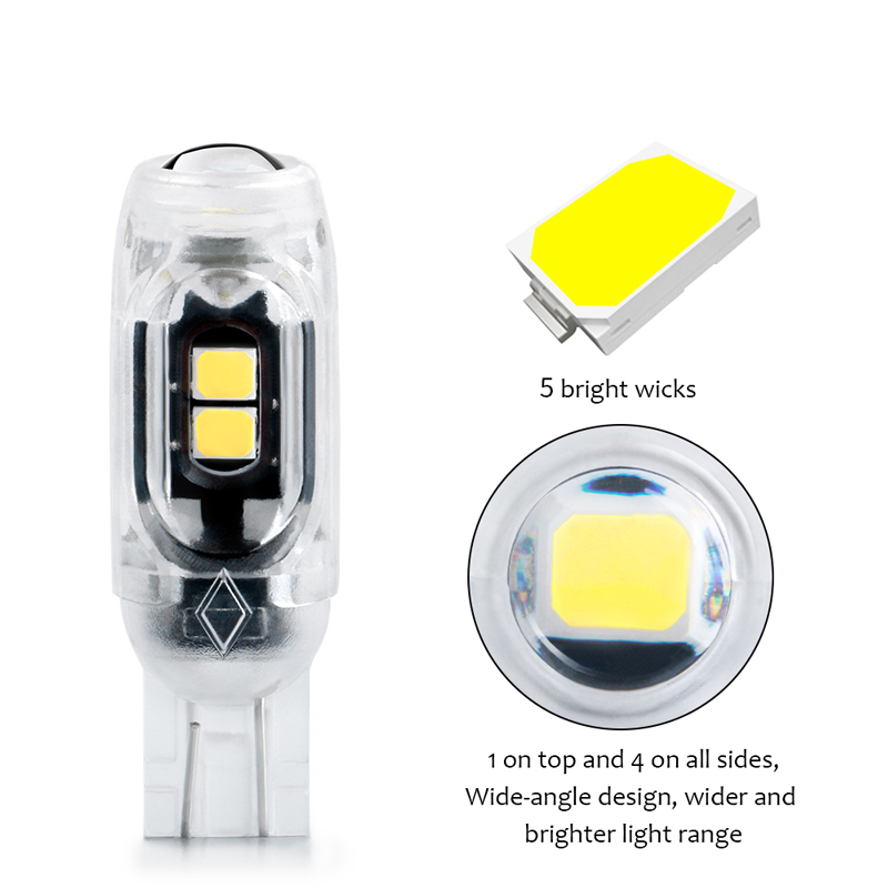 หลอดไฟ-t10-w5w-led-3030-5smd-12v-สําหรับติดป้ายทะเบียนรถยนต์-1-ชิ้น