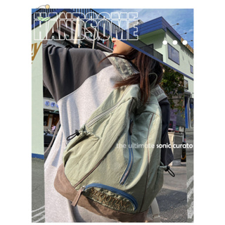 Y2k กระเป๋าเป้สะพายหลัง กระเป๋านักเรียน ผ้าไนล่อน น้ําหนักเบา สไตล์เกาหลี สําหรับผู้หญิง