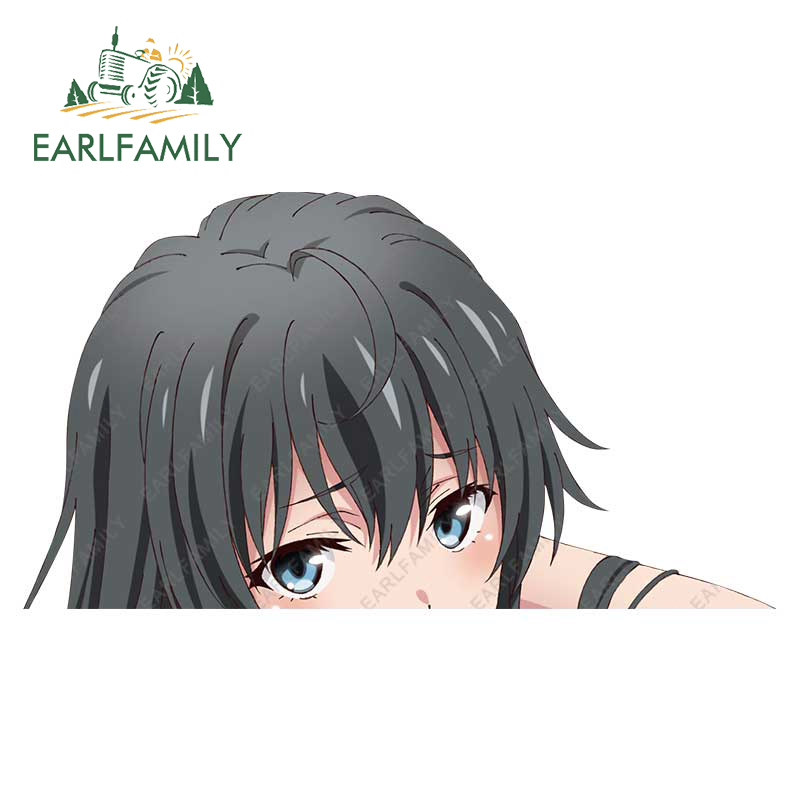 earlfamily-สติกเกอร์-ลายการ์ตูนอนิเมะ-yukinoshita-yukino-13-ซม-x-8-9-ซม-สําหรับติดตกแต่งรถยนต์-ตู้เย็น