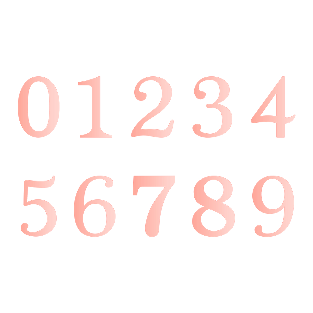 ท็อปเปอร์อะคริลิค-รูปตัวเลข-สีโรสโกลด์-สําหรับตกแต่งเค้กวันเกิด-0-9