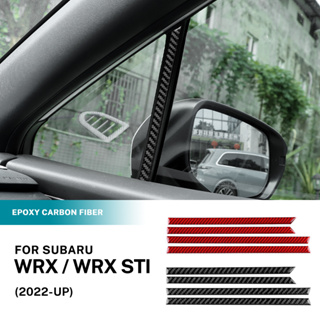 สติกเกอร์คาร์บอนไฟเบอร์ ทรงสามเหลี่ยม สําหรับติดตกแต่งหน้าต่างรถยนต์ Subaru WRX and WRX STI 2022-Up