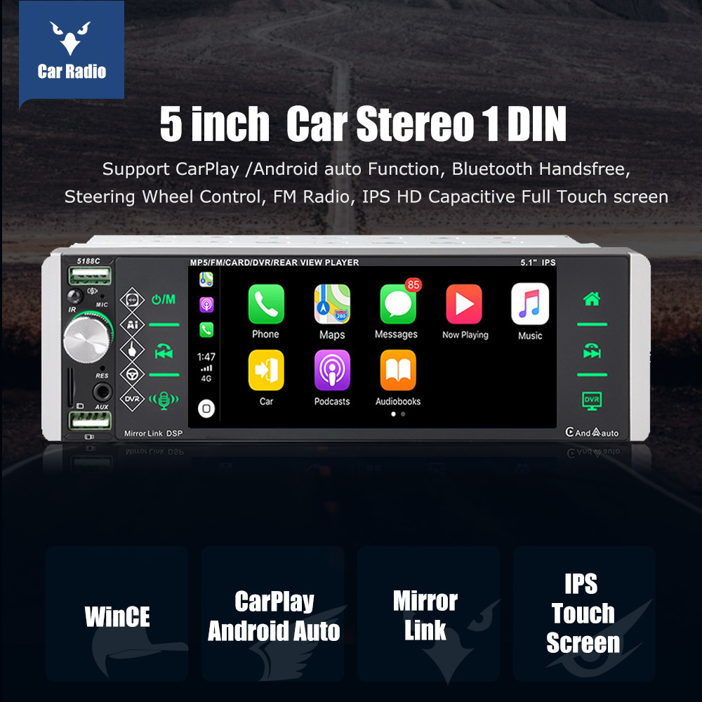essgoo-เครื่องเล่น-mp5-วิทยุ-5-1-นิ้ว-หน้าจอ-ips-1-din-5188c-สําหรับรถยนต์