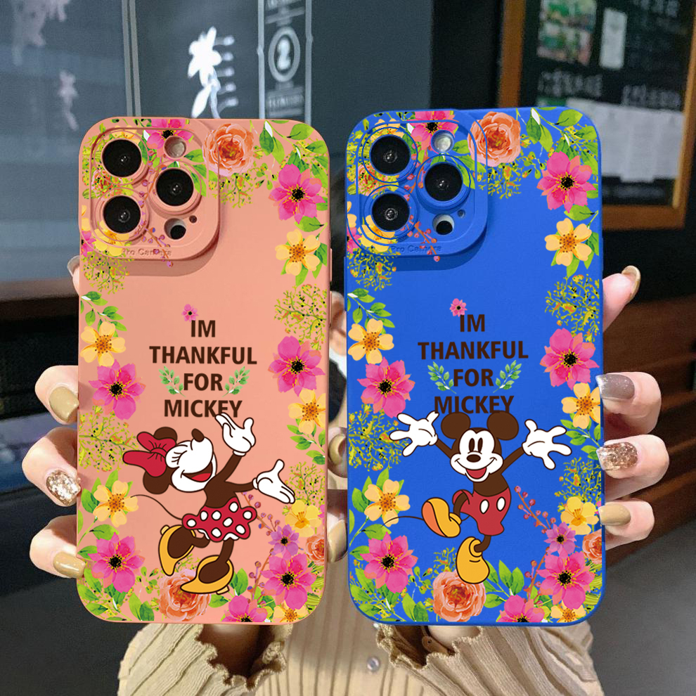 เคสโทรศัพท์มือถือ-ขอบสี่เหลี่ยม-ป้องกันเต็มเครื่อง-ลายมิกกี้-มินนี่เมาส์-ดอกไม้-สําหรับ-oppo-reno7-4g-6-8-z-5g-5-f-2-f-3-4-a17-a17k-a77s-a57s