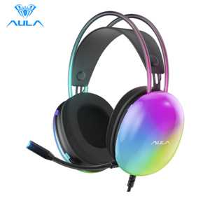 Aula S505 ชุดหูฟังเล่นเกม E-sports RGB ลดเสียงรบกวน สําหรับเล่นเกม สํานักงาน