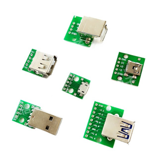 ((ข้อมูลจําเพาะต่างๆ) บอร์ดอะแดปเตอร์ PCB แปลง USB เป็น 2.0 3.0 ตัวเมีย ตัวผู้ MICRO ตัวเมีย TYPE-C โมดูลข้อมูล