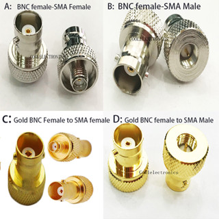 อะแดปเตอร์แจ็คเชื่อมต่อ BNC ตัวเมีย เป็น SMA ตัวผู้ SMA ตัวเมีย RF Coax 2 ชิ้น