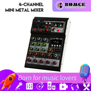 Bomge F4A-channel การ์ดเสียง ใช้เป็นการ์ดเสียงคอมพิวเตอร์ เชื่อมต่อกับคอมพิวเตอร์ สําหรับการบันทึกโดยใช้สาย USB